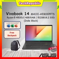 Asus VivoBook 14 M413I-AEB1005TS 14'' FHD Laptop Indie BLACK ( Ryzen 5 4500U, 4GB, 512GB SSD, ATI, W10, HS )