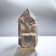 Agate Fluorite Druzy Tower Display