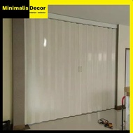 pintu lipat pvc/folding door plastik anti rayap bandung