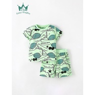 Summer Children's Suit T-Shirt Cotton Short-Sleeved Shorts Two-Piece Suit European American Casual C