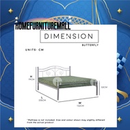 Metal Bar Base Queen Size Metal Bed Frame (Free Installation )