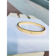[VJ]Bangle “CT" 999.9 Bangkok Gold Plated D:6.0cmx5.5cm Bangles < GCT10/GCT11> {Gelang Tangan CT}