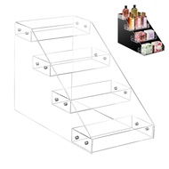 Transparent Display Shelf Acrylic Display Stand Acrylic Perfume Organizer Shelf Easy Assembly Multi-