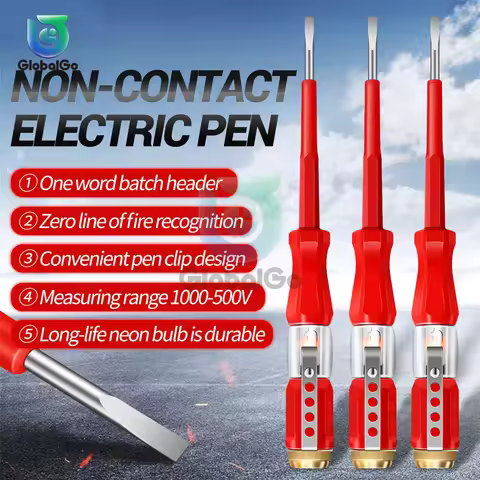 B07 Electrical Tester Pen Voltage Indicator Test Pencil Tester Screwdriver 100-500V Neon Bulb Non-co
