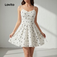 Lovito Women's Elegant Geometric Butterfly Sleeveless Top L129ED280