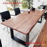 Conference Table Simple Desk Negotiation Computer Desk Workbench Solid Wood Table Chair Modern Long 