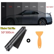 50cm*3m 15% VLT Black Pro Car Home Glass Window Tint Tinting Film Roll glass