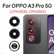 Rear Back Camera Glass Lens For OPPO A3 Pro 5G CPH2639 CPH2665 Camera Cover Replacement With Adhesiv