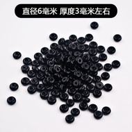 Natural Black Agate Spacer Spacer Abacus Beads Spacer Beads Loose Beads Star Moon Bodhi Beads Bracel