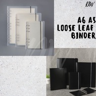 [DW] A6/A5 Spiral Binder Notebook Cover Transparent Loose Leaf Cover