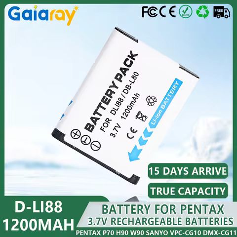 D-LI88 DB-L80 D LI88 DBL80 DLi88 Cameras Battery for Sanyo VPC-CG10 DMX-CG11 VPC-CG100 VPC-CG102 for