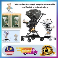 YL - 360 stroller Rotating 2 Way Face Reversible and Reclining baby strollers