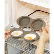 Pre-Order Japan 3coins Microwave Poached Egg Boiler No Fume Omelette Microwave Egg