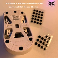 【Direct-sales】 Wallhack (SkyPAD） x X-Raypad Obsidian PRO UHMW-PE Dot Mouse Skates Xraypad UHMW-PE Do