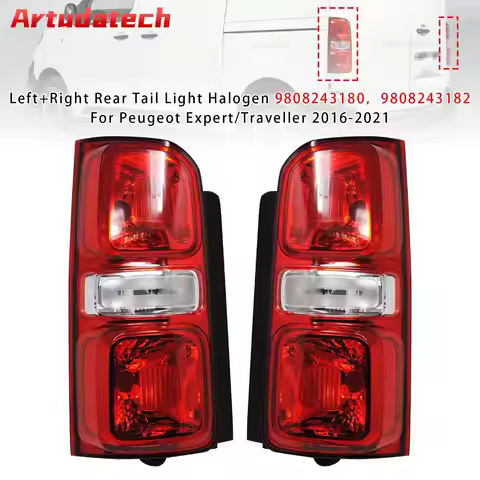 Artudatech Left/Right Rear Tail Light Halogen 9808243180 For Peugeot Expert/Traveller 2016 2017 2018
