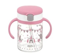 ✨現貨✨日本直送 Richell 6個月起 Aqulea泵水式吸管飲水杯 ( 粉紅) 150ml #220146