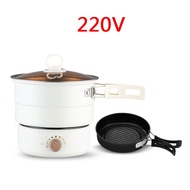 2024 DMWD Electric Split Cooking Pot Foldable Induction Cooker Portable Fry Pan 1.6L Hot Pot Food St
