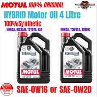 Motul Hybrid Car Engine Oil SAE 0W16 or 0W20 (4L)