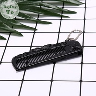 DayDayTo portable hair comb brush heychain foldable massage comb anti-stati chair comb sg