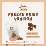 Ona & Co Freeze Dried Raw Premium Venison Treats/Meal Topper (For Dog and Cat)
