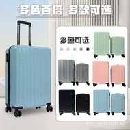 Simple Combination Lock Travel Suitcase Cup Holder Rolling Luggage Casual Carry-on Suitcase Solid Co