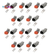 DT 2-Pin Waterproof Electrical Connector DT06-2S DT04-2P Inlet Air Temperature Sensor Plug with Roun