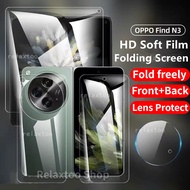 4in1 HD Hydrogel Soft Film for OPPO Find N3 FindN3 OppoFindN3 5G Front Back Full Cover Screen Protector Rear Len Protective Film,Not Tempered Glass