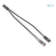 Will 10cm Duponts Connectors Cable 2 54mm 2Pin Female to Two Male for DIY Electronics and Module