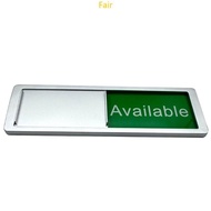 Fair In Use or Available Sign for Home Office Hotles Hospital Restroom Vacant Occupied Magnetic Slid