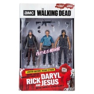 The Walking Dead Allies Deluxe Set Rick and Daryl Jesus 1/12 5" Action Figure High-end Gift Collecti