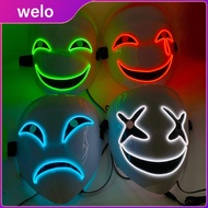 Halloween Led Mask Smiling Clown Face Role-Playing Costume Props For Halloween Performances Makeup P
