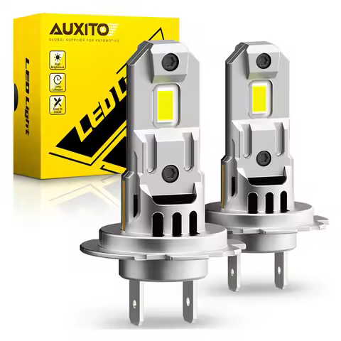 AUXITO 2Pcs 16000Lm Super Bright H7 Turbo LED Mini Lamp Car LED Headlight Bulb for Mercedes W204 W20