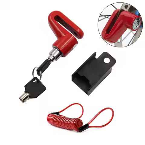Aluminum Alloy Bike Alarm Lock Safety Anti-theft Waterproof Scooter Motorcycle Brake Disc Alarm Lock