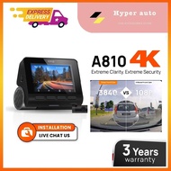 70mai A810 4K Dash Cam Dual Vision Car Recorder with GPS ADAS, Sony Starvis 2 IMX678 Dual Recorder