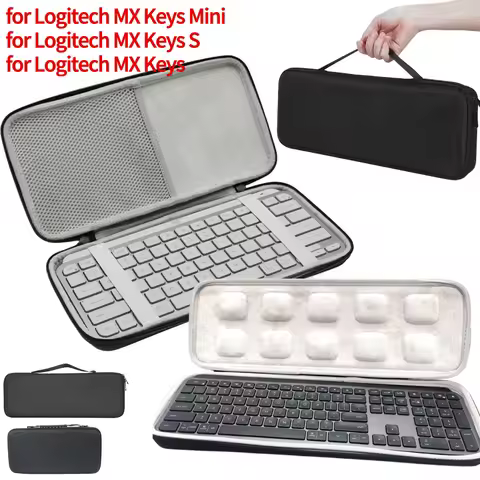 Portable Carrying Case Bag for MX Keys Mini Shockproof EVA Hard Shell Storage Bag for Logitech MX Ke