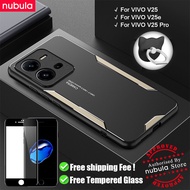 NUBULA For VIVO V25 | Vivo V25e (6.44") Casing Metal Aluminum Alloy Matte Back Case Anti-Scratch Cel