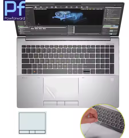 2PCS Matte Touchpad Protective film Sticker Protector TOUCH PAD for HP Zbook Fury 16 G11 G10 G9 Zboo