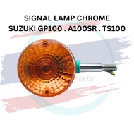 SUZUKI GP100 A100 A100SR TS100 TS125 MOTOR SIGNAL LAMP CHROME SIGNAL LIGHT SIGNAL LAMPU THAILAND