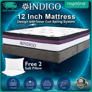 (Free Shipping + Pillow) Naptural - Indigo 10 "11" Plush & 12" Promax King / Queen / Super Single / 