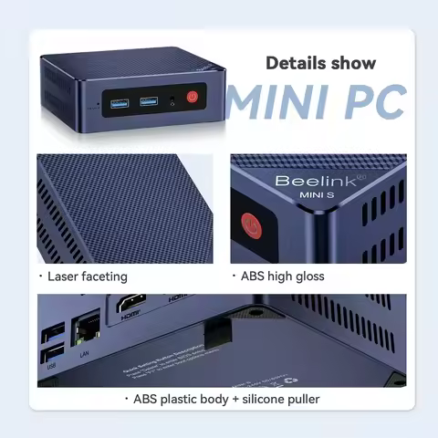 Beelink Mini S12 Pro N95 N100 Mini PC DDR4 8GB 256GB 16GB 500GB SSD Mini PC Gamer Beelink Intel Cele