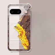 For Google8Phone case Google7/7pro Snow Mountain Custom Airbag Google Pixel8Pro Anti-drop transparen