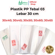 PP Plastic Width 30 Thickness 03 30x40 30x45 30x50 30x60 30x65 Transparent Clear Plastic Bag Hat