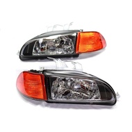 Honda Civic EG SR3 SR4 1992 Head Lamp Crystal Smoke Lampu Depan EG9 EG6 Headlamp Head Light