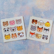 TOY STICKERS - Children's Toy Stickers Decoration Deco Scrapbook Animal Sushi Drink Boba Kiss Cut
