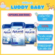 Aptamil Advanced UK Milk No. 1,2,3 - Formula Milk Powder 800g luddybaby