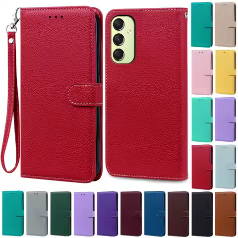 S24FE S24 FE Case For Samsung S24 FE Case Leather Flip Wallet Case For Samsung Galaxy S24 FE Case S 