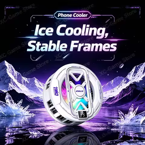 K51 Semiconductor Gaming Phone Cooler Magnetic / Back-clip 2 in 1 Ice Cooling Radiator 3 Gears with 