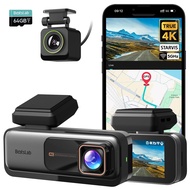 4K Dash Cam Front and Rear, 170° Ultra Wide Dashcam with ADAS, Night Vision, 24/7 Parking Mode, Sony