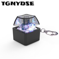 TGNYDSE Fidget Keychain, Glowing Fingertip Clicks Finger Keyboard Caps,  Finger Keyboard Cap DIY Mec