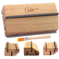 Fret End Beveling File Set for Guitar and Bass - 3/23/35/90 Degree Fret End Dressing File 4 in 1 Fre